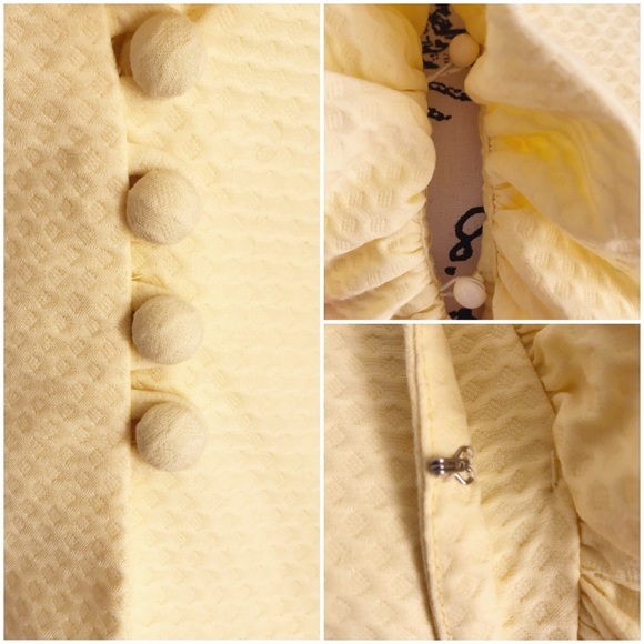 Vintage 1960s Yellow Sundress W/ Matching Jacket - Picture 6 of 8